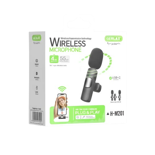 Microphone cravate sans fil (lavalier)