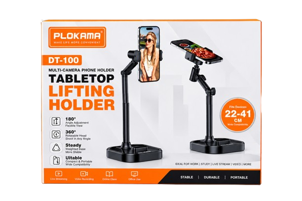 Support de Bureau Réglable Plokama pour Téléphone et Tablette