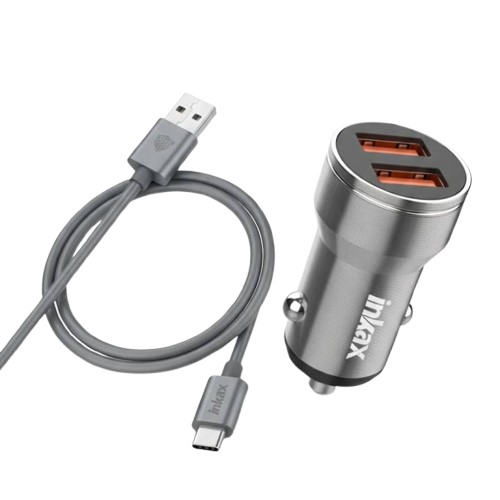 Chargeur Voiture INKAX CA02B Silver